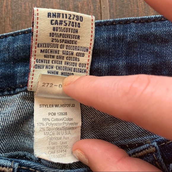 True Religion Embroidered Pockets Straight 32” - Picture 8 of 8